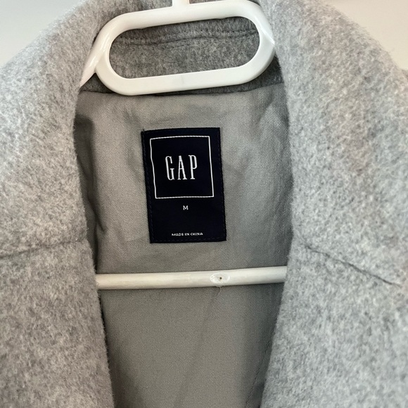 Gap woman  pea coat light grey size medium - Picture 7 of 7